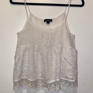 Cute white timing tank